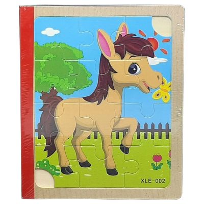 پازل کتابی 72 تکه مدل حیوانات جنگل