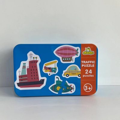 پازل چوبی 24 تکه مدل وسایل نقلیه